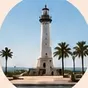 Farol na orla de São Vicente